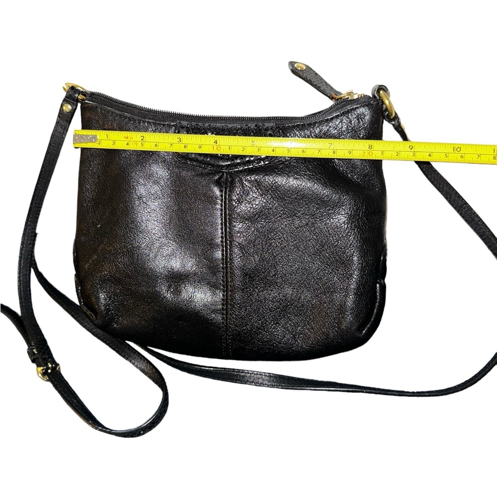 Coach Ashley Python, Pleated Black Leather Swingp… - image 6